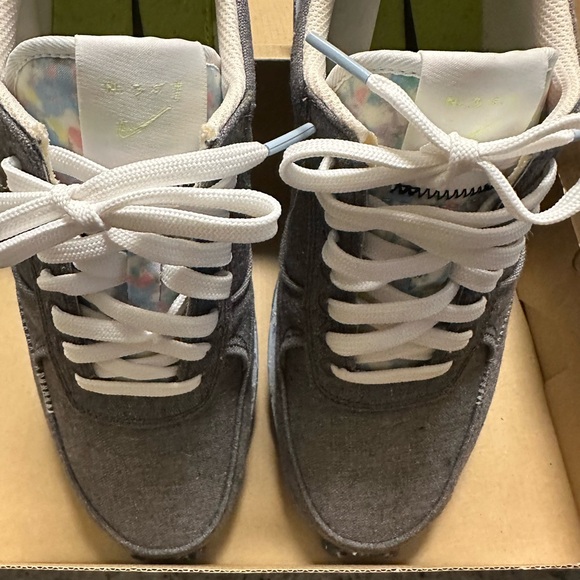 Nike Daybreak DBreak Type Recycled Canvas Iron Grey/Barely Volt White size 9.5 - Picture 5 of 14